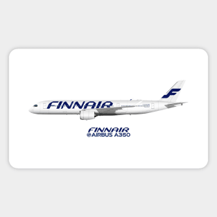 Illustration of Finnair Airbus A350 Magnet